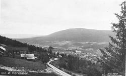 Kulturlandskap, Øvre Rendal m/kirken. Gården til venstre er 