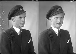 Portrett. Ung mann med studentlue. Bestilt av Arne Hauge. Ro