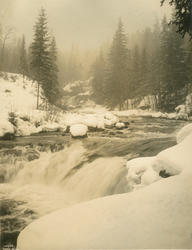 Lillehammer. Mesnaelva nedenfor Svarga.