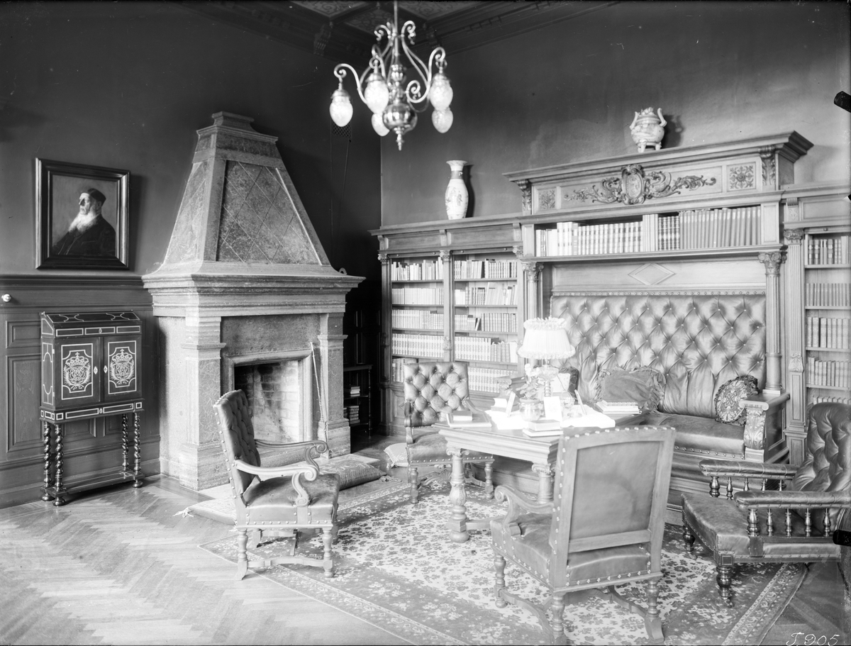 Bjärka Säby slott 1919. - Östergötlands museum / DigitaltMuseum