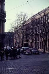 Akersgata bak Stortinget.