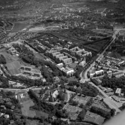 Ullevål Sykehus. Flyfoto: Juni 1948