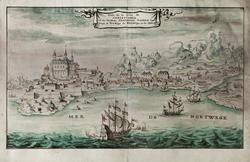 Oslo (Christiania) sett fra Hovedøya [papirkunst]