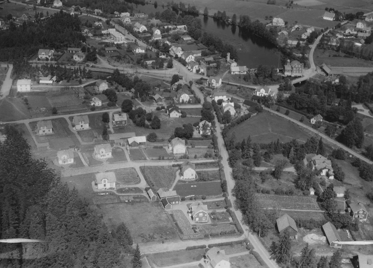Flygfoto över Holsbybrunn i Vetlanda kommun. Nr. K. 45.