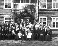 personer, klær, bryllup, brudekjole, gruppebilde