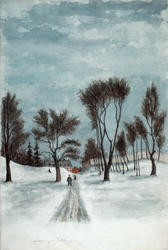 Frognerjordet [Akvarell]