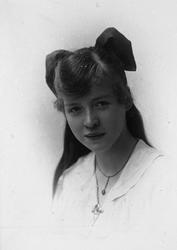 Portrett av Dagny Rochmann, f.1903, d.1958. Bildet er tatt i