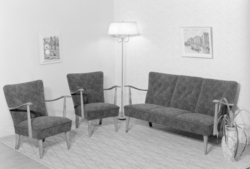 Salong. Sofa og lenestolar.