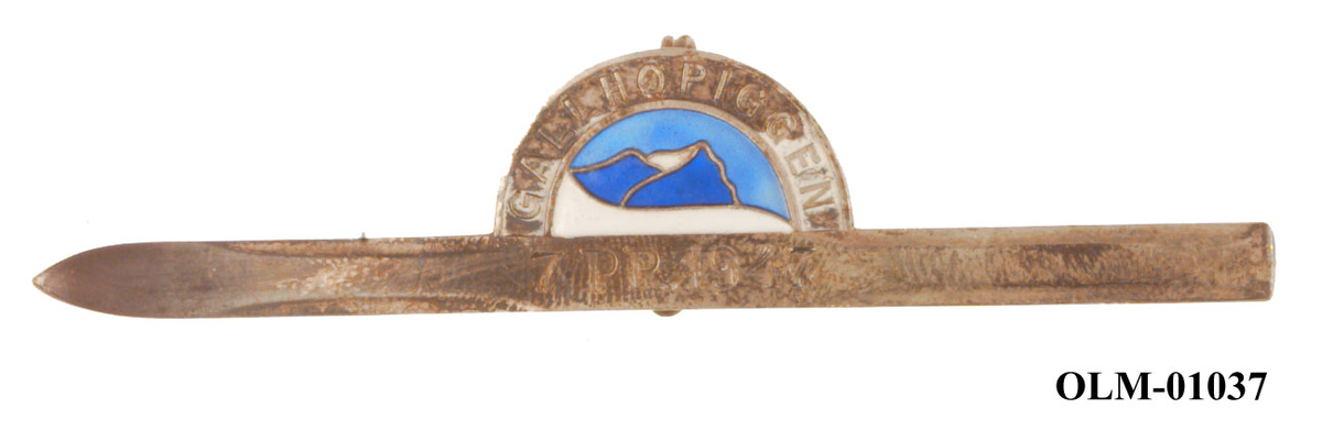 Inneholder 101 merker, pins og  medaljer.
Guttorm Berge tok tilbake samlingen 21.mai 1996.-notert i aksesjonsboken.