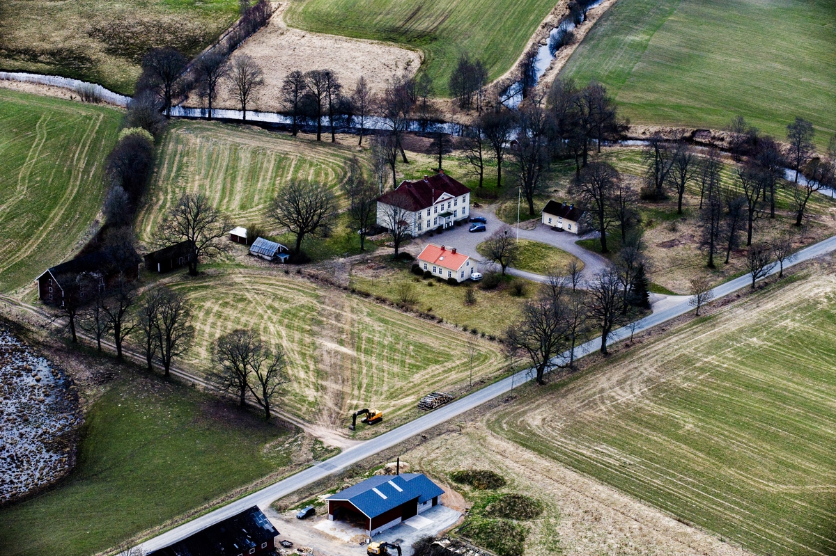 Flygfoto över Ryningsholms herrgård i Eksjö kommun.