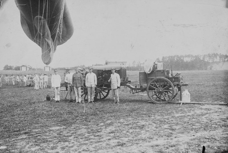 Ballongövning vid Norra Frösunda, Vinschvagn med vinschgrupp