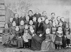 Skoleklasse, Østgårdsskolen omkring 1898.