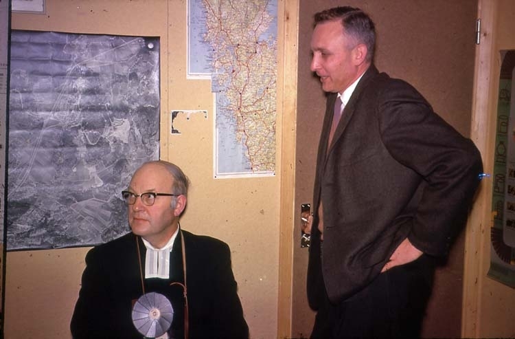 15/12 1962. Jim Rector och Kyrkoadjunkt Helge Hjalmarsson.