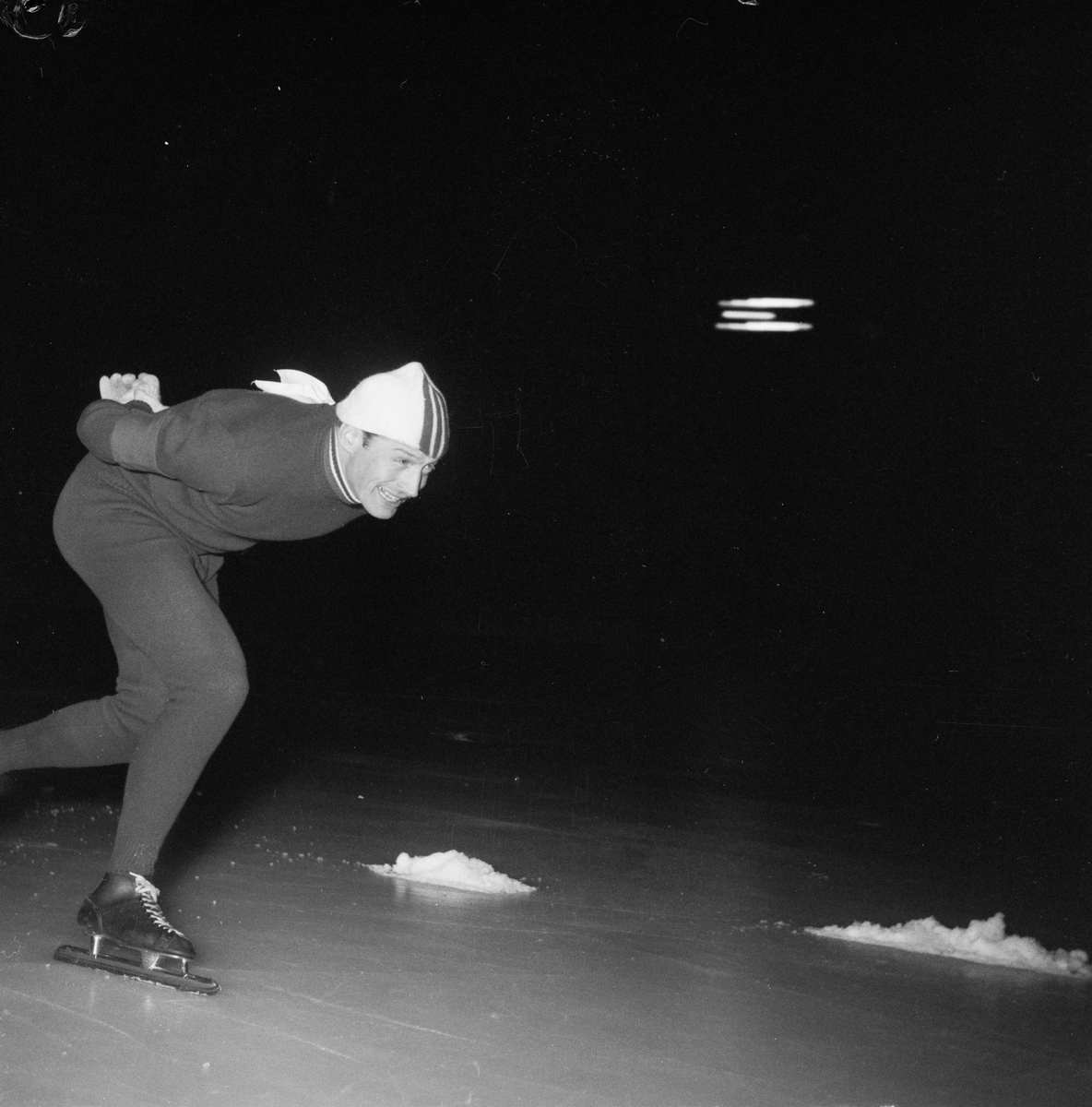 Skridskor, Uppsala, februari 1950