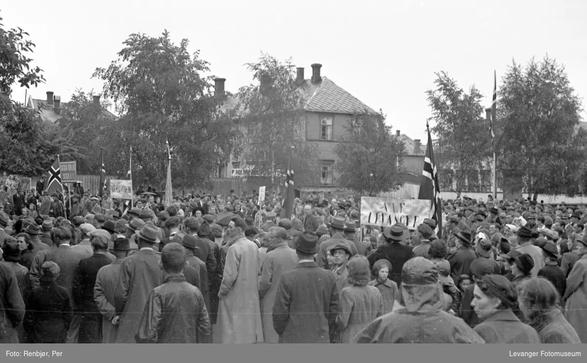 Idrettens dag  juni 1945. A.A.F Levanger.