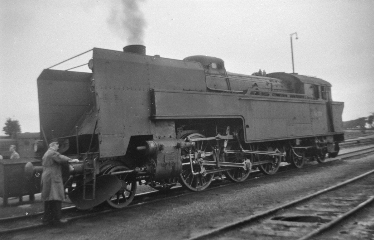 Dansk damplokomotiv type S nr. 723 ved København Østerport.