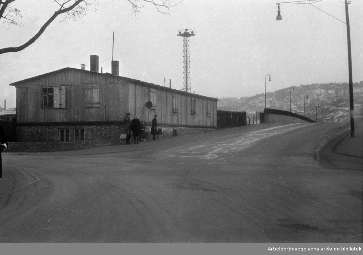 Gamlebyen. Februar 1949