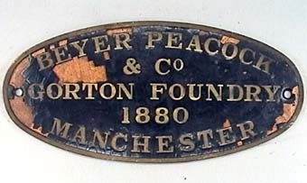 BEYER PEACOCK & CO GORTON FOUNDRY 1880 MANCHESTER

Modell/Fabrikat/typ: Svart