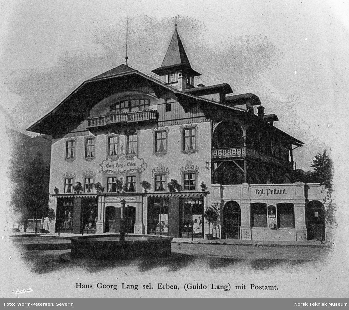 Hans Georg Langs hus med postkontor