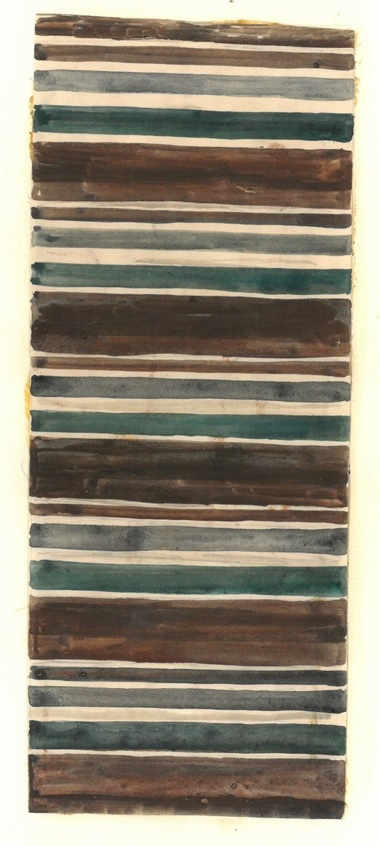 Skisser till skyttlade mattor.
Formgivare: Kerstin Butler 1968
"Oskarshamn"