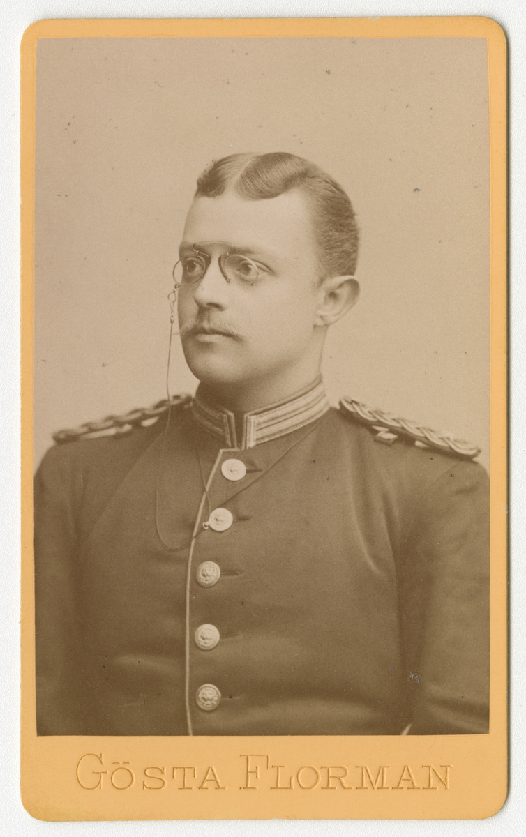 Porträtt av Ernst Conrad Wester, underlöjtnant vid Västgöta regemente I 6.