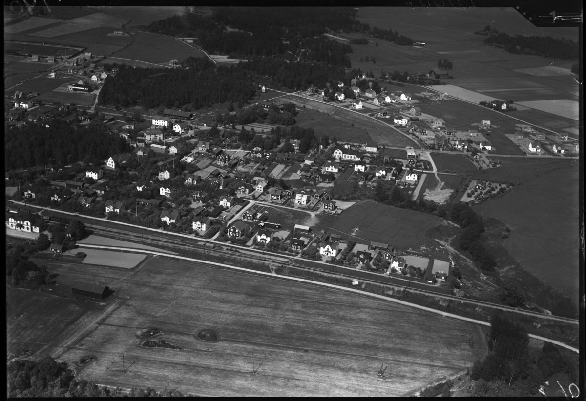 Flygfoto över Hallstahammar.