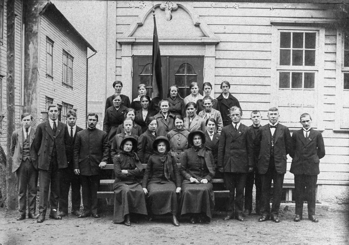 Frelsesarmeen i Odda på 1920-talet.