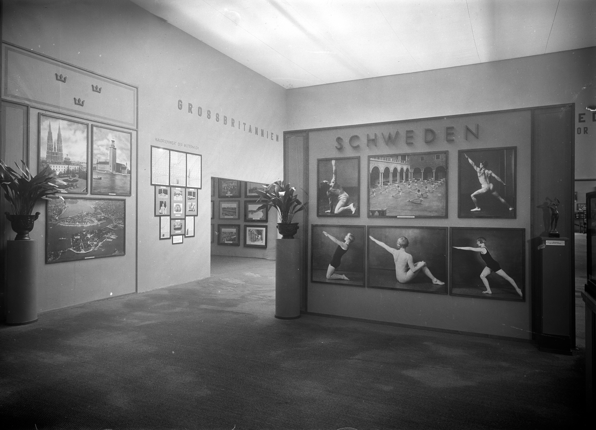 Från den internationella hygienutställningen i Dresden 1930-31 där Svenska SJ deltog.