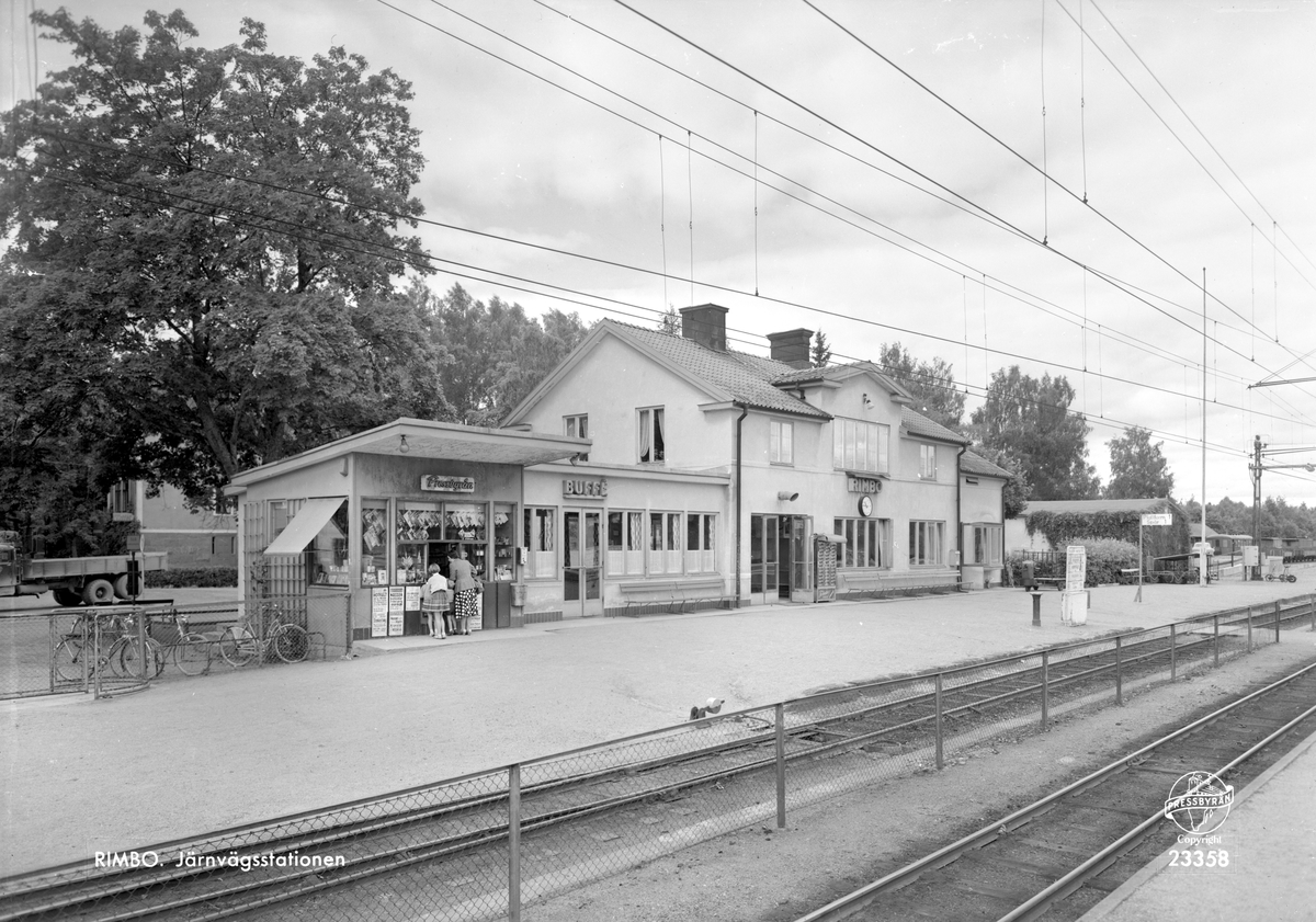 Järnvägsstationen i Rimbo.