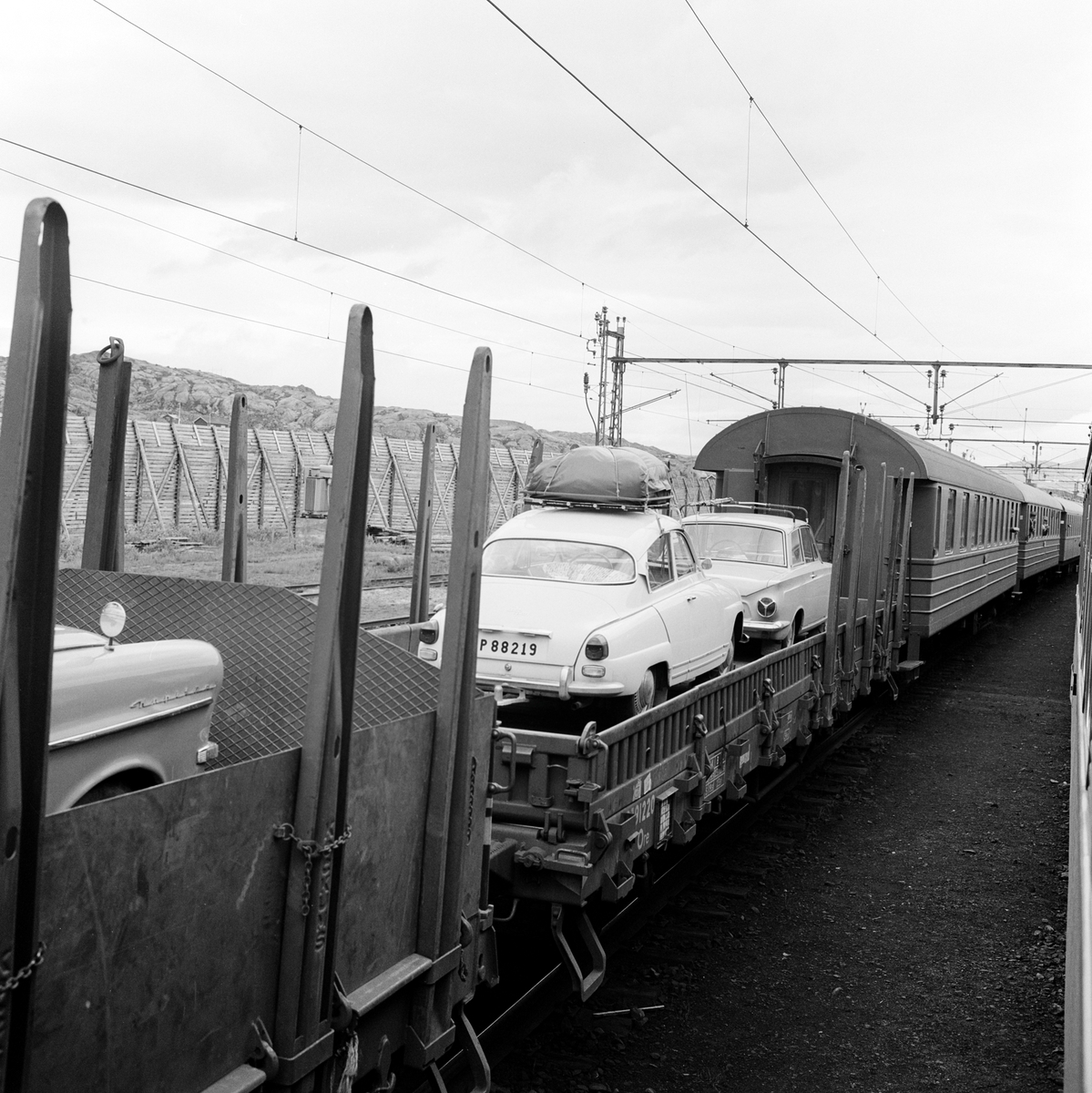 Statens Järnvägar, SJ O. Biltåg. Tågtransport av bilar, Narvik - Kiruna