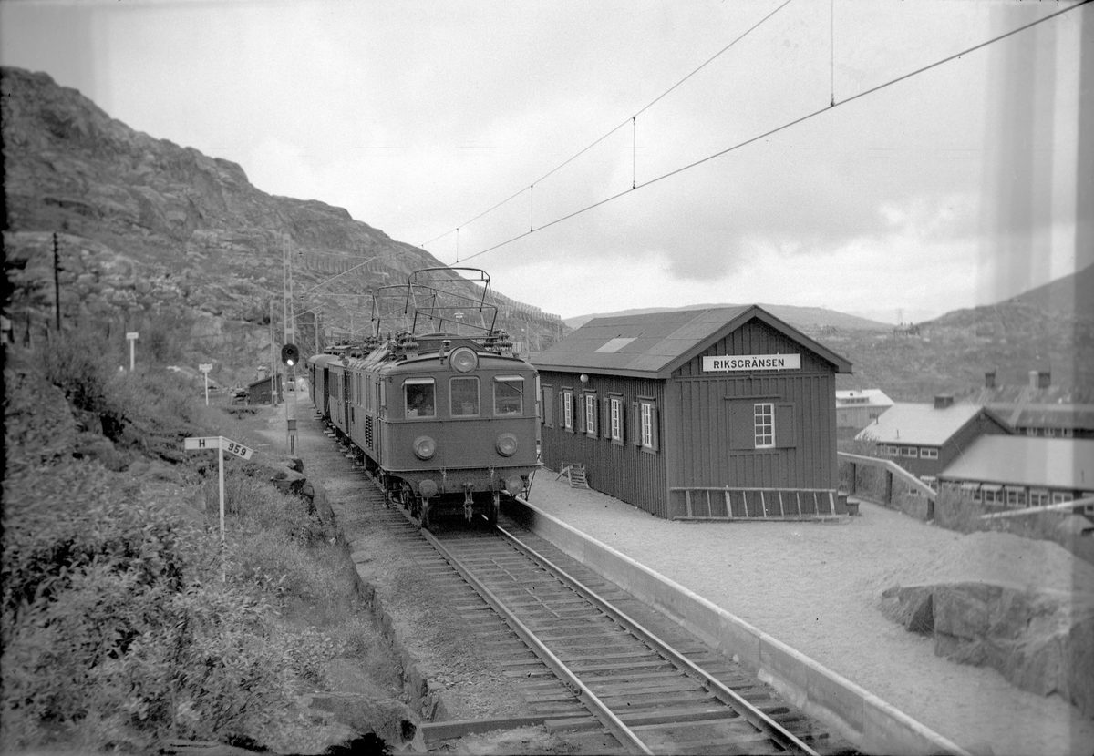 Statens Järnvägar, SJ Pa 27 m. tåg. Riksgränsen station