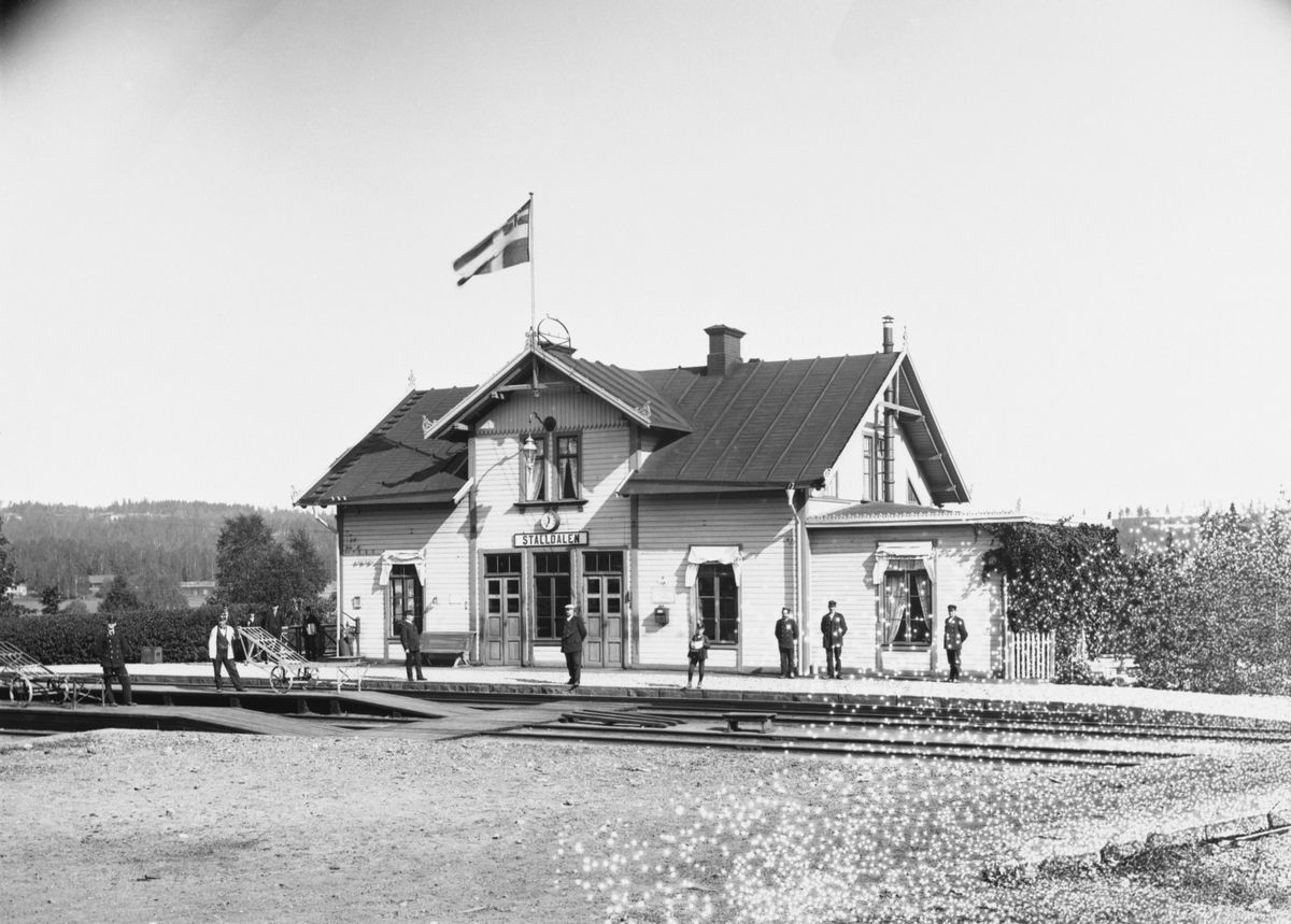 Ställdalen järnvägsstation. - Järnvägsmuseet / DigitaltMuseum