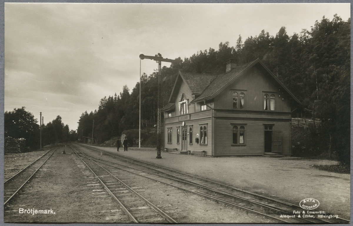 Järnvägsstationen i Brötjemark, Jönköping-Gripenbergs Järnväg (JGJ)