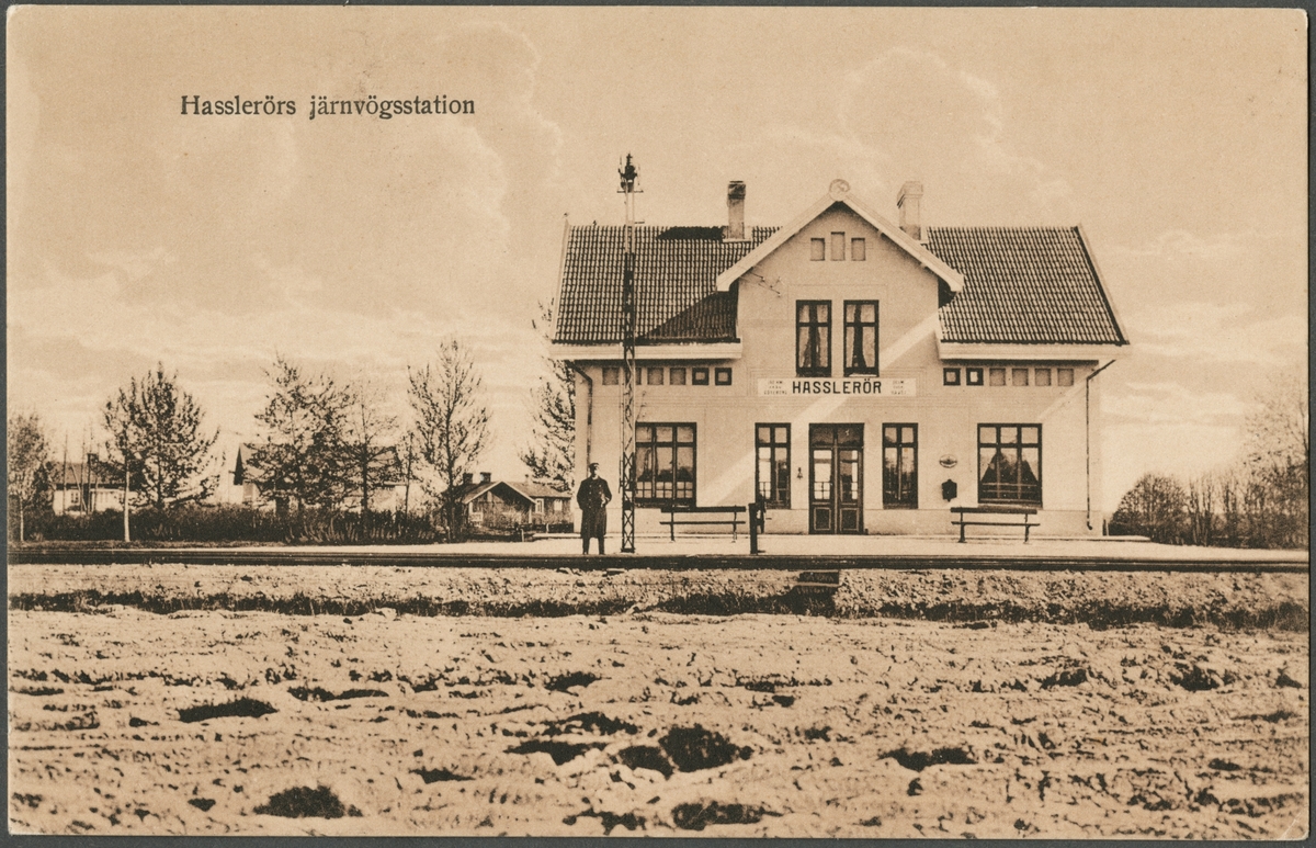 Järnvägsstationen i Hasslerör.