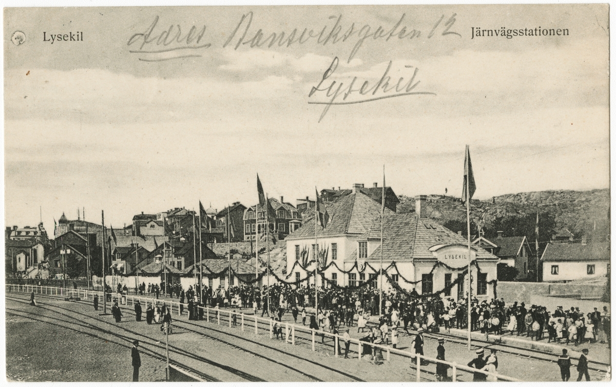 Invigningen av Lysekils Järnväg 1913.