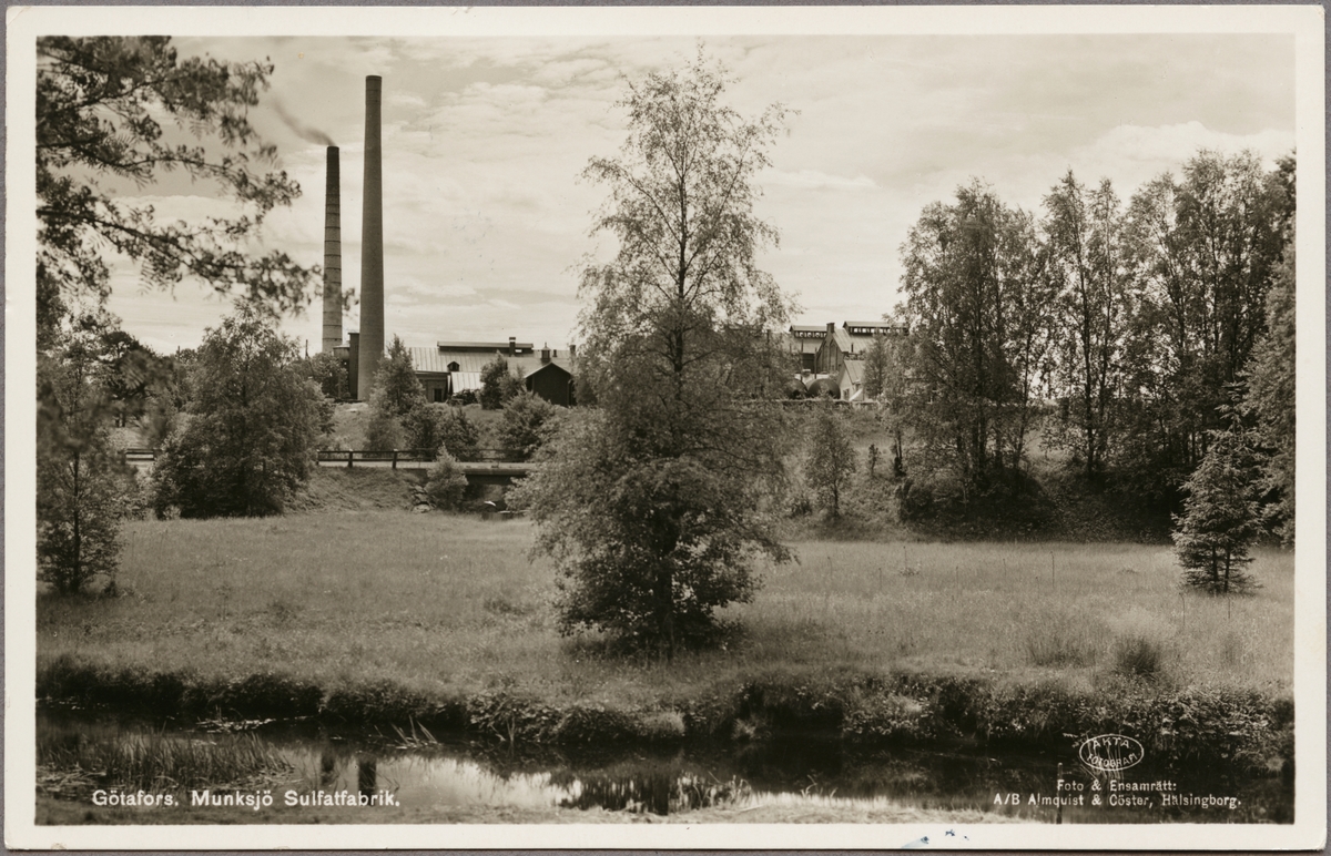 Munksjö sulfatfabrik utanför Vaggeryd.