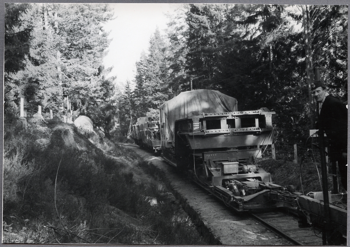 Transport av transformator på linjen mellan Hultsfred och Västervik.