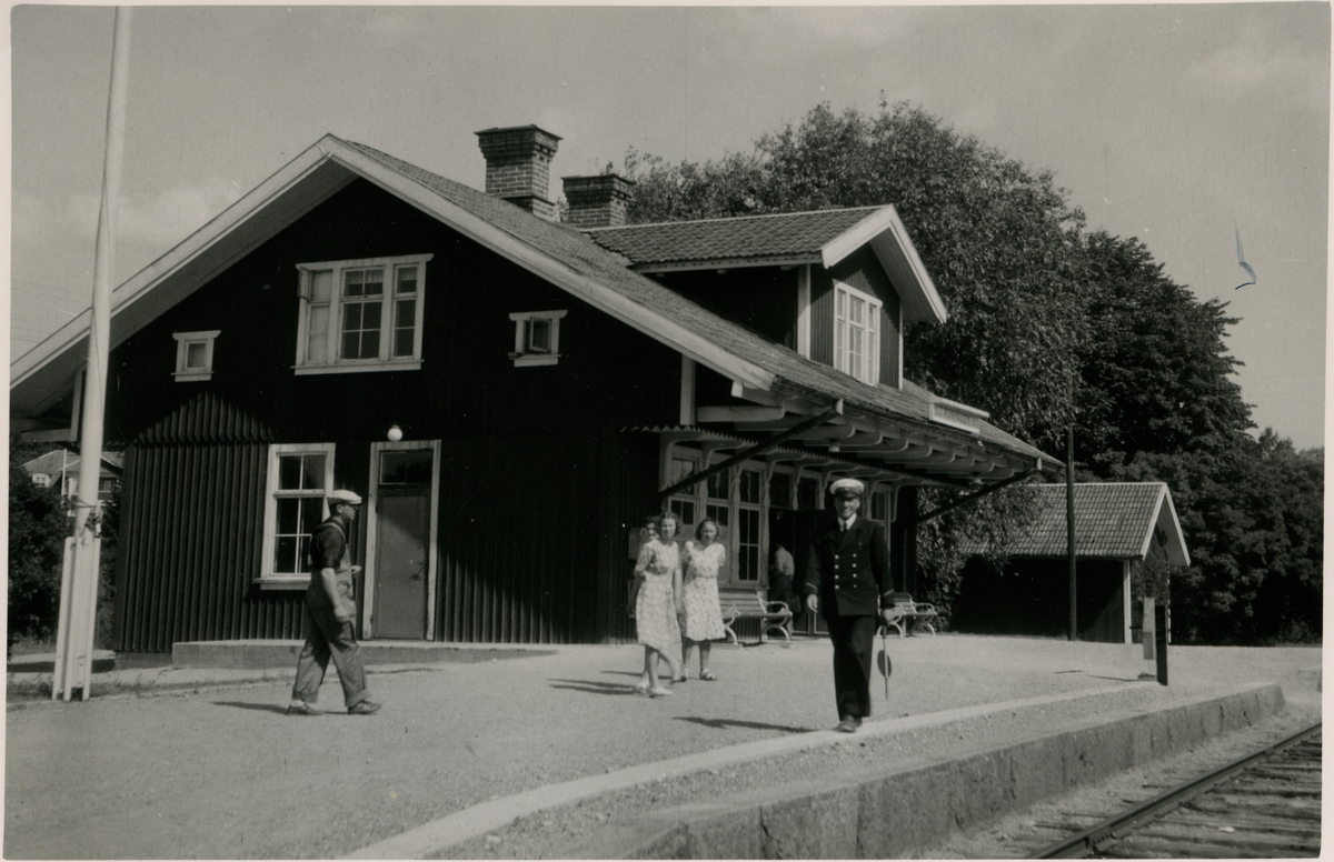 Vy över Runhällens Station.