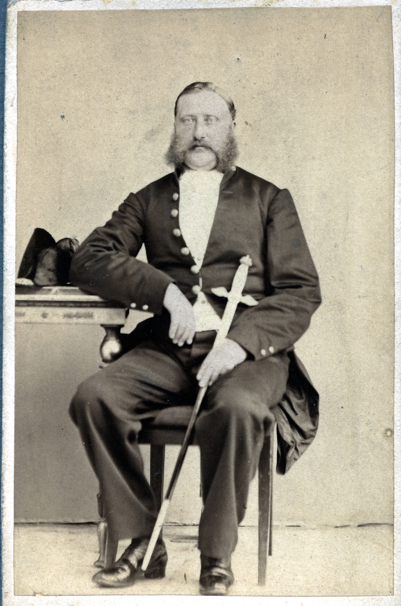 Stationsinspektor Seth Joseph Widegren. Stins i Flen 1863-1877 och stins i Tibro 1877-1893.