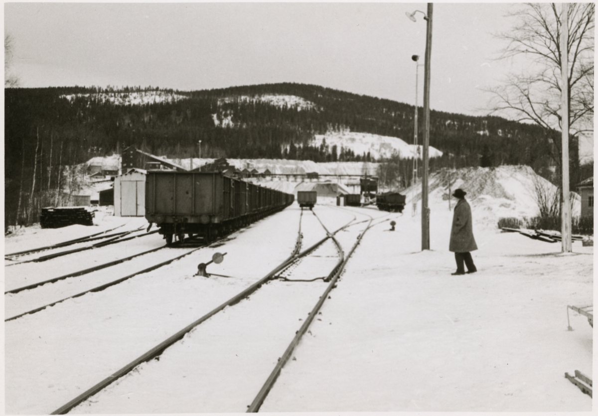 Bangården vid Idkerberget station 1964.