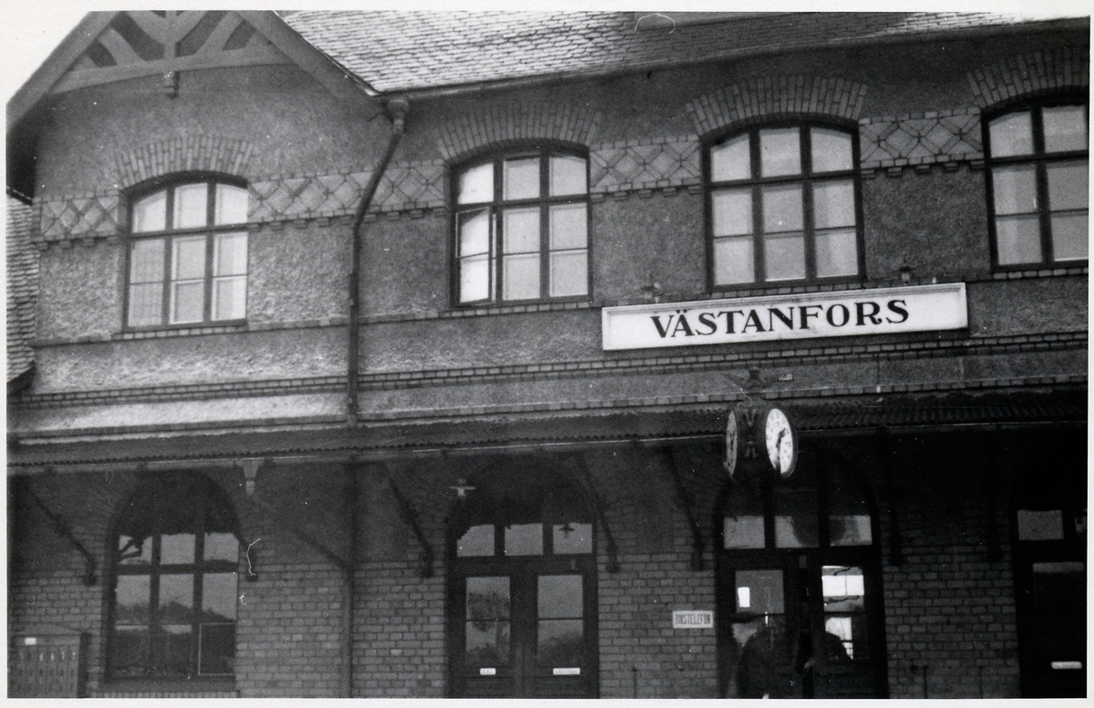 Västanfors station som senare bytte namn till Fagersta C.