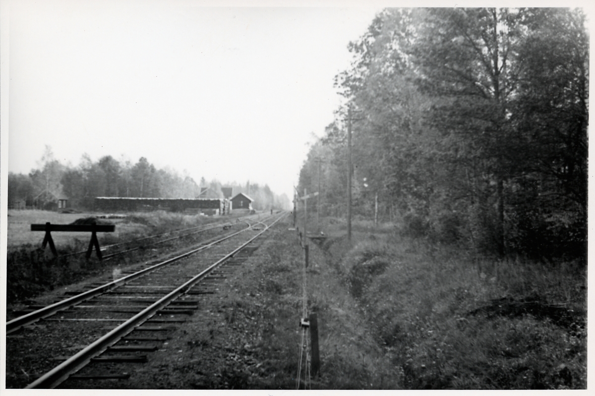 Infarten till Västrakulla station, i riktning mot Kalmar.
