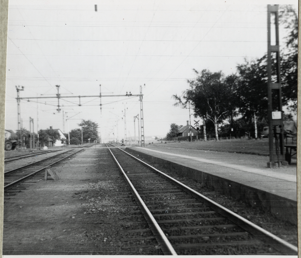 Järnvägsövergång vid Skottorp på linjen mellan Vallberga och Båstad".