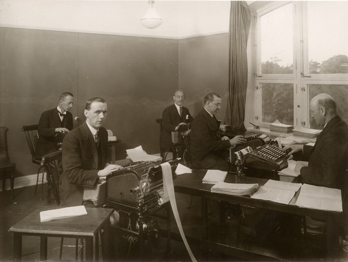 Personal på Kontrollkontoret 1929