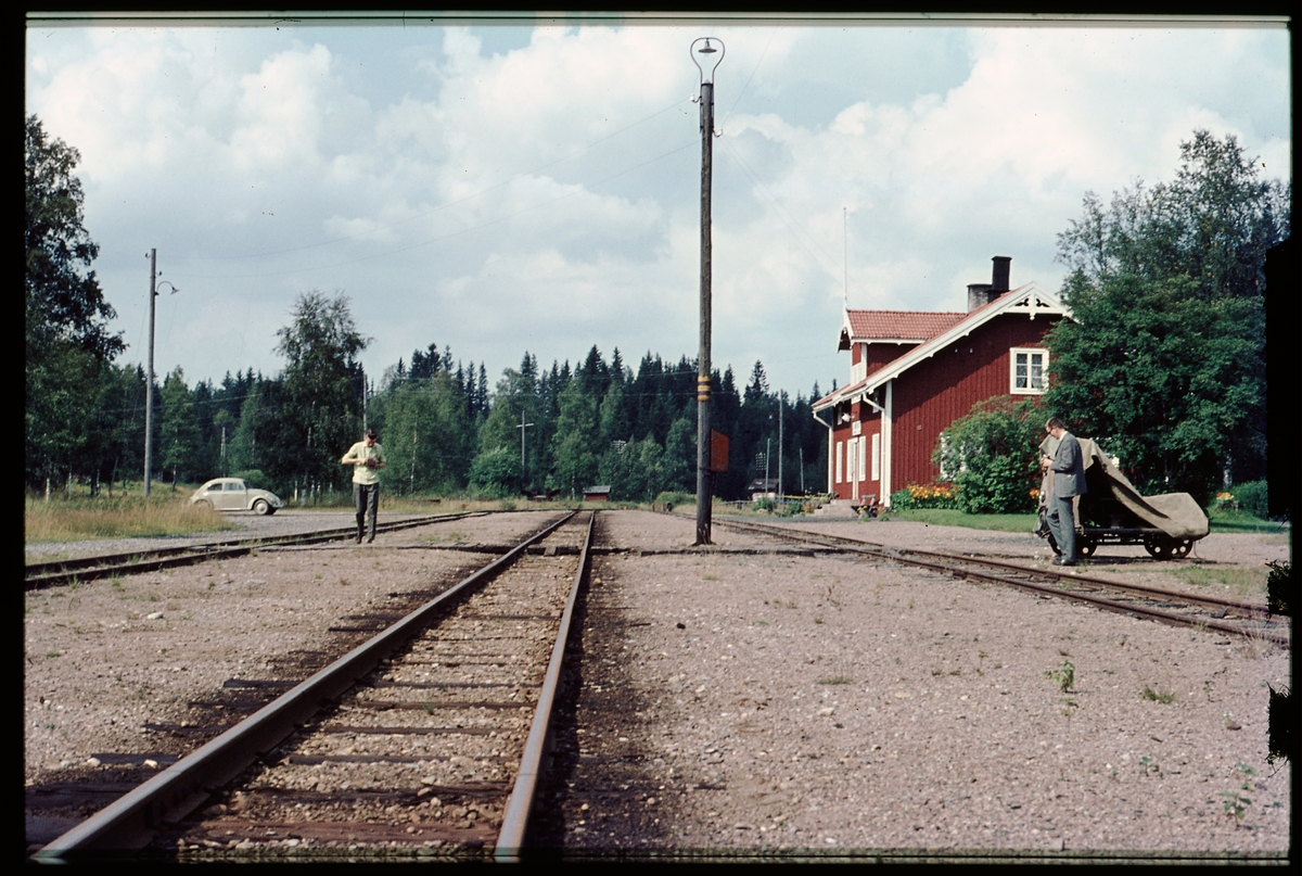Bangården vid Gravendal station.
