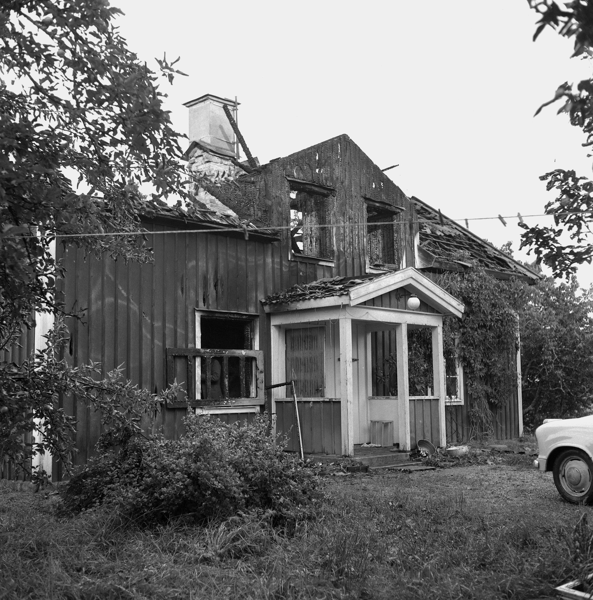 Eldsvåda i Lillkyrka.
4 augusti 1958.