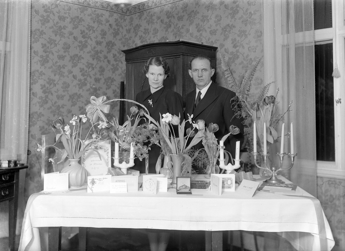 Lundbäck, Sjöäng. Foto febr 1945.