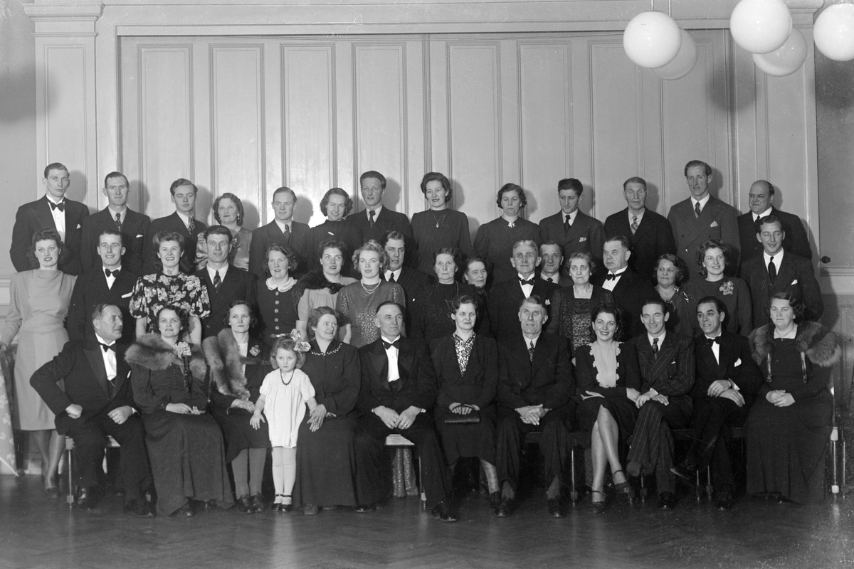 Ödgren, 50 år, Föreningshuset. Foto i jan 1941.