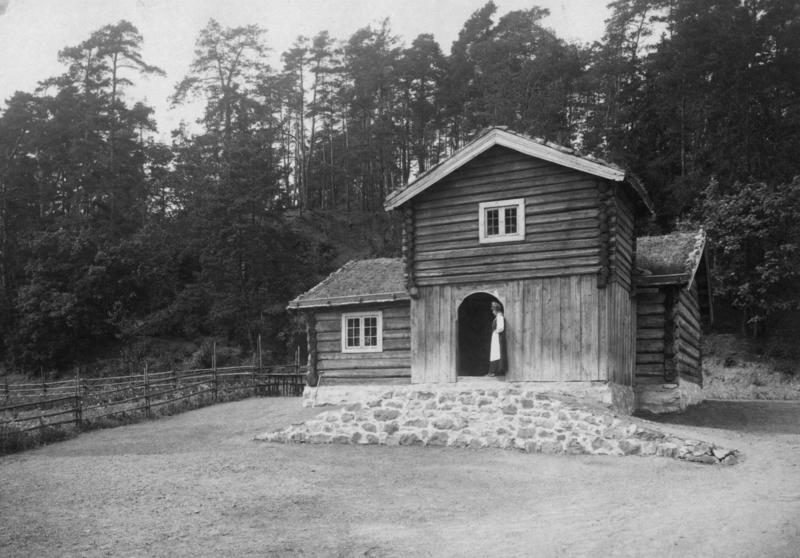 Barfrøstua fra Gammelstu Trønnes i Stor-Elvdal, fotografert i 1907. (Foto/Photo)