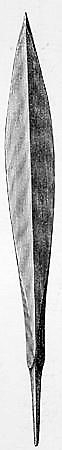 Pilspiss fra yngre jernalder av typen R. 539 funnet på Viksborg.